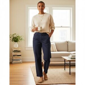 J.Crew Garment Dyed Foundry Pant | Navy | Size 8